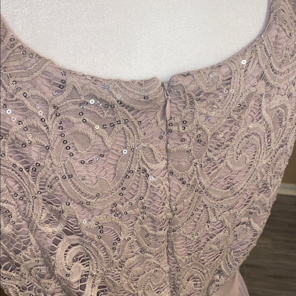 EUC R&M RICHARDS Lace + Chiffon Dress 14P - Picture 5 of 11